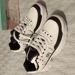 Parish Nations Black and White Sneakers